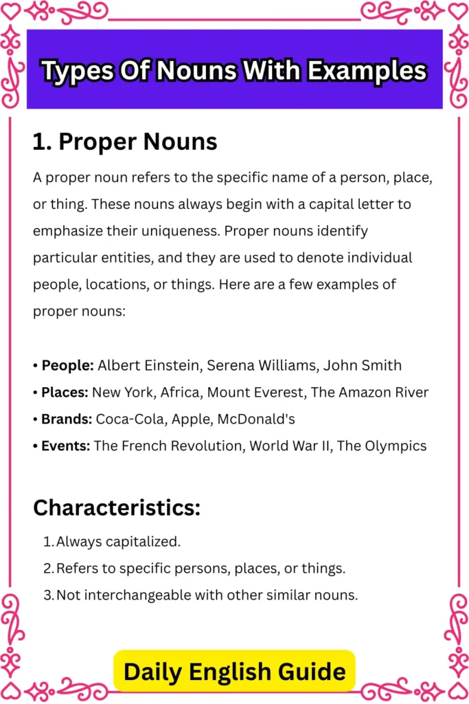 Proper Nouns