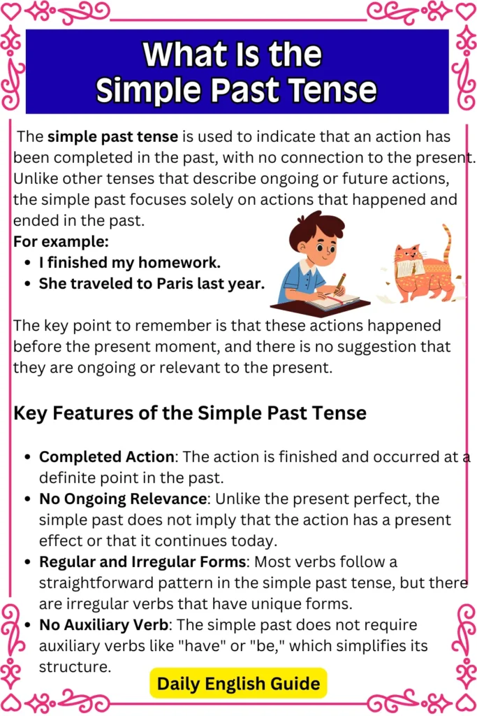 What Is the Simple Past Tense