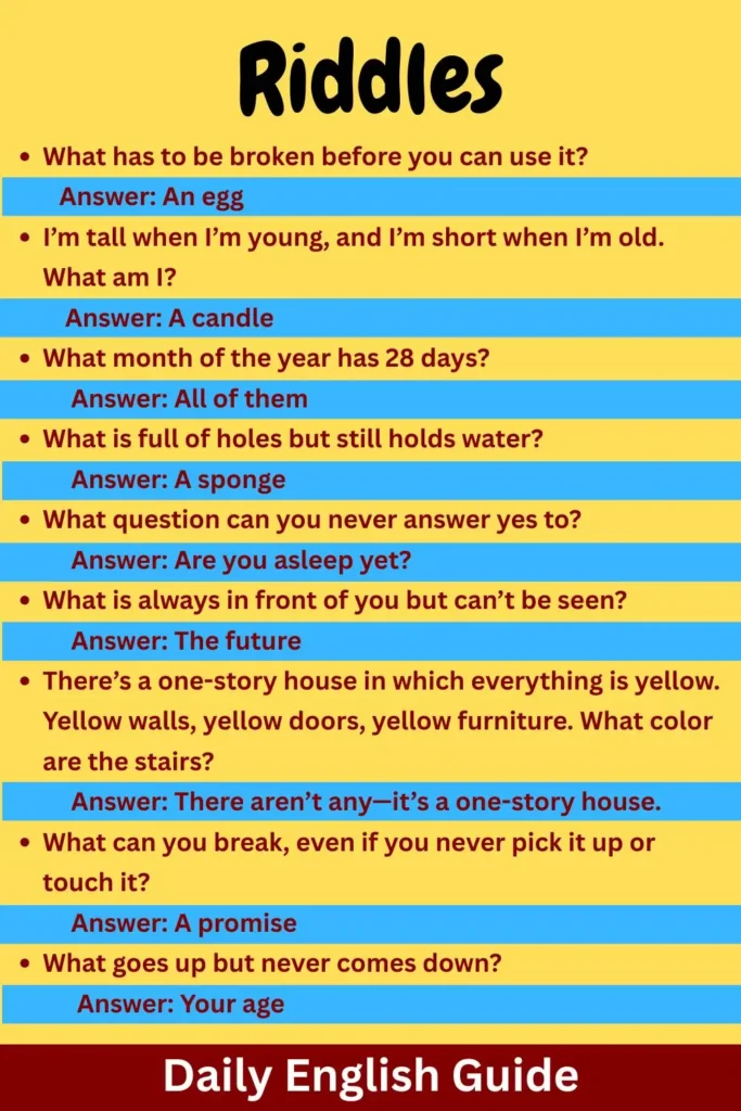 55 Best Riddles