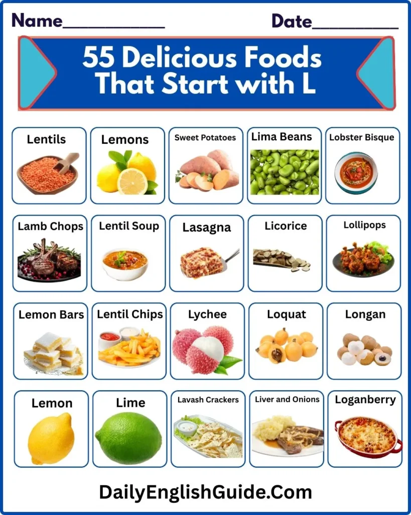 55 Delicious Foods That Start with L