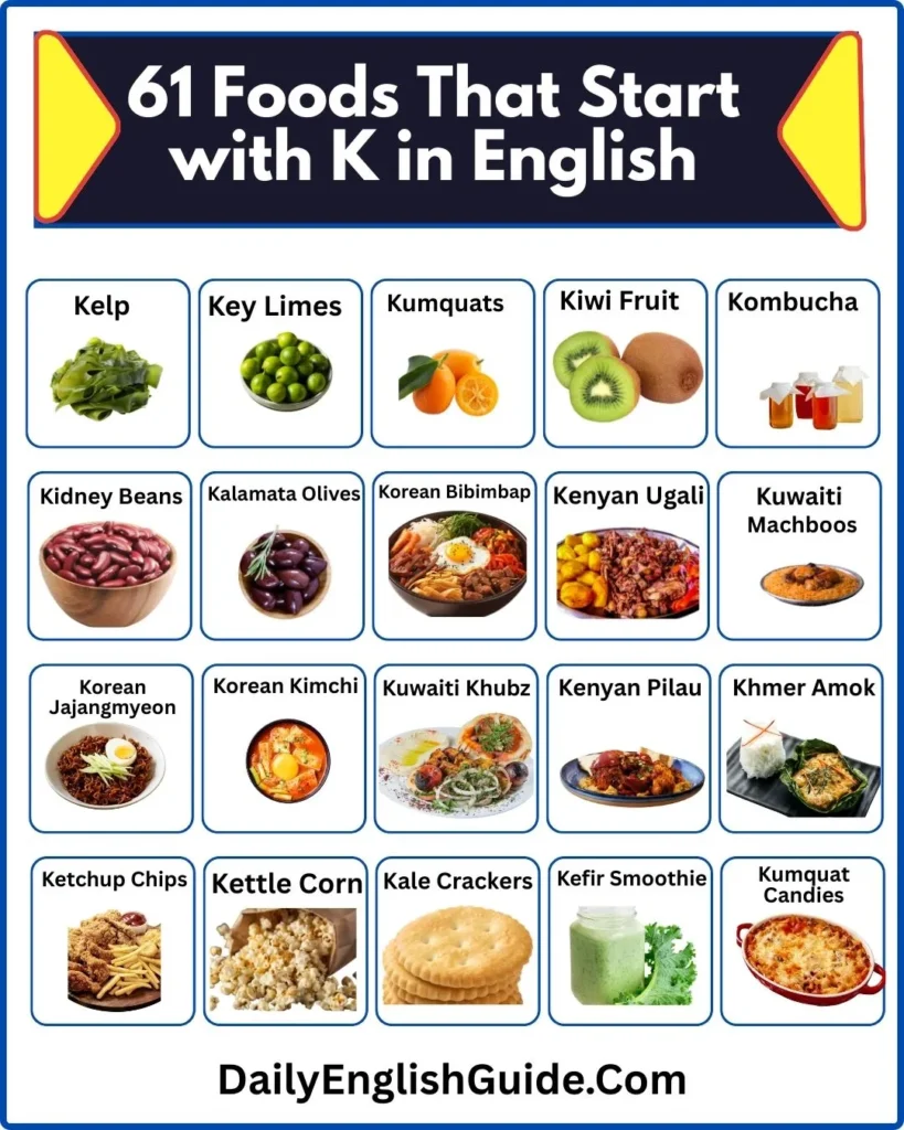 61 Foods That Start with K in English
