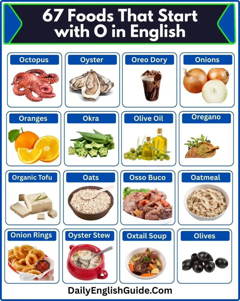 67 + Foods That Start with O in English (1)