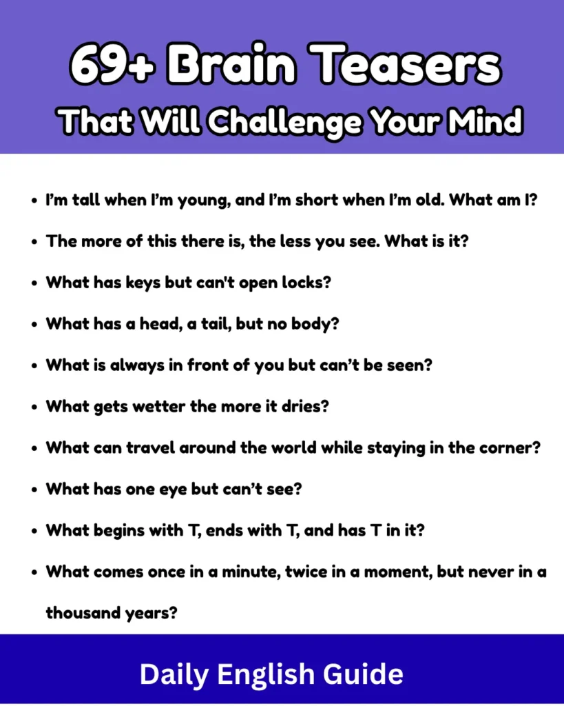 69+ Brain Teasers That Will Challenge Your Mind