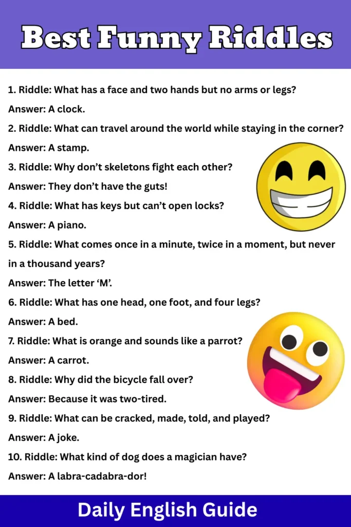 Best Funny Riddles
