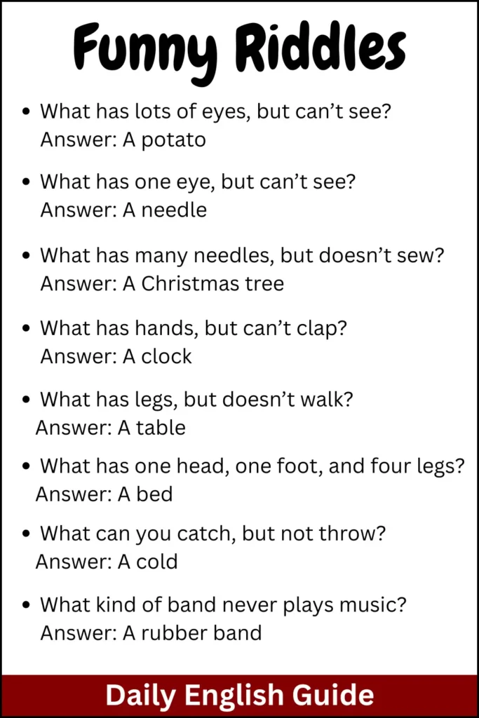 Funny Riddles with Answer