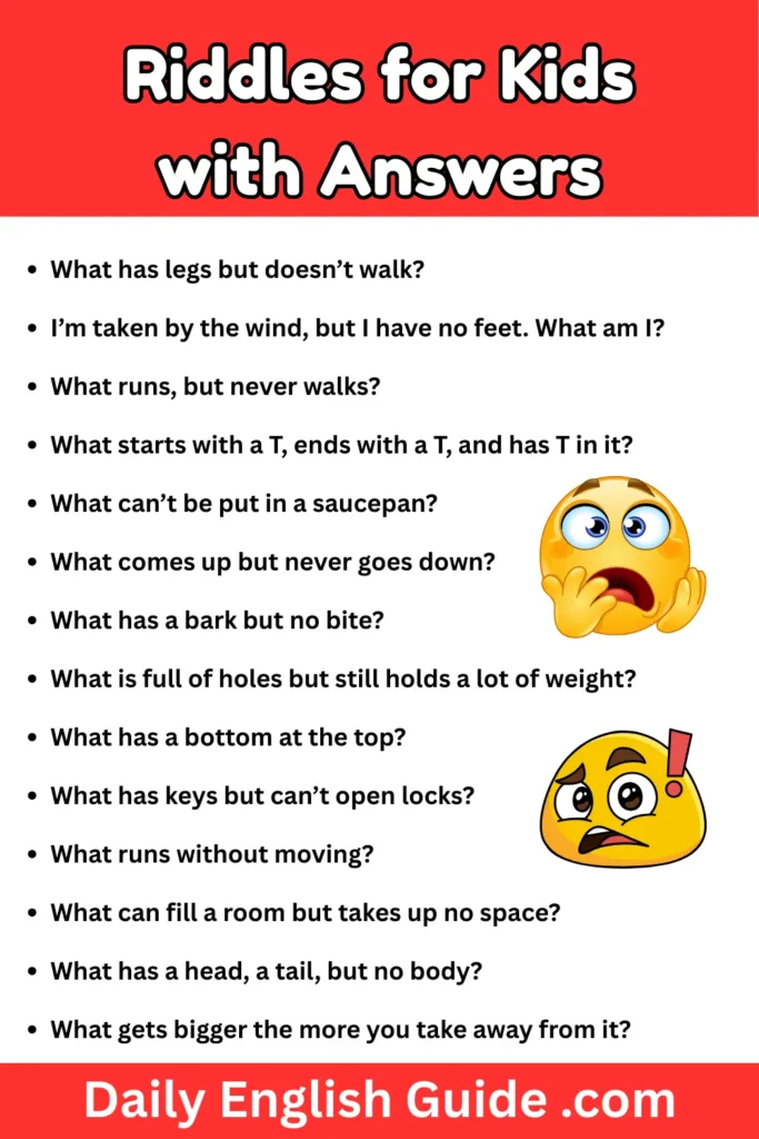 Riddles for Kids with Answers