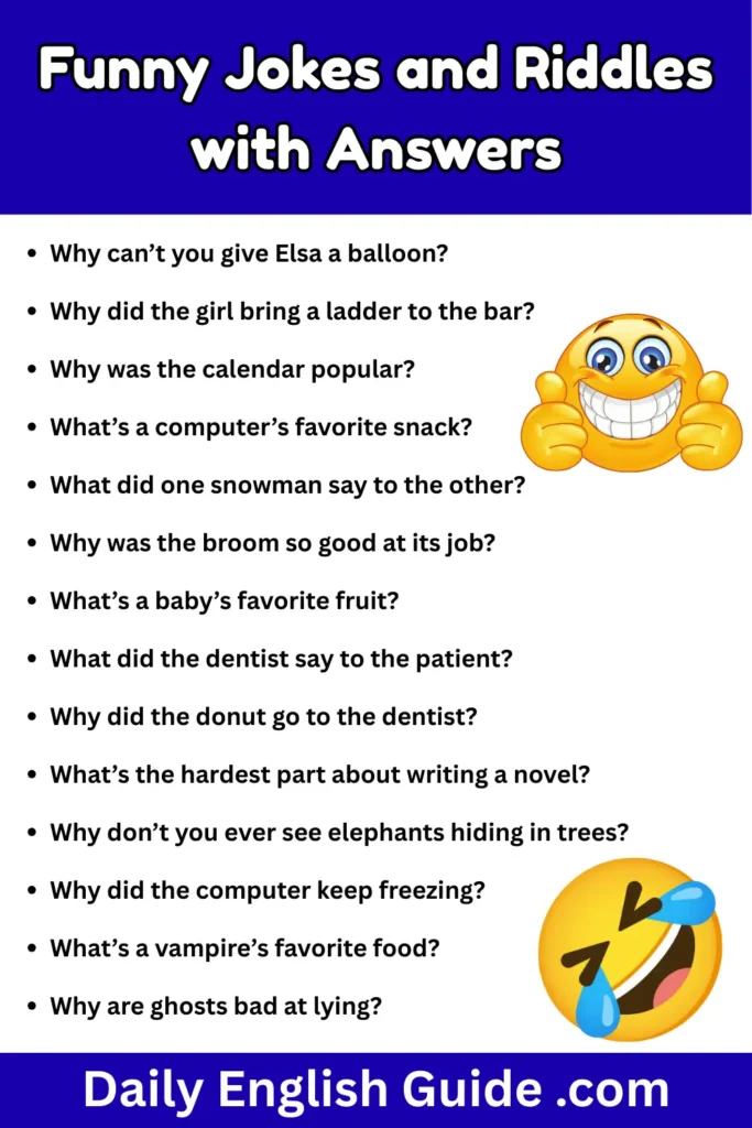 Funny Jokes and Riddles with Answers