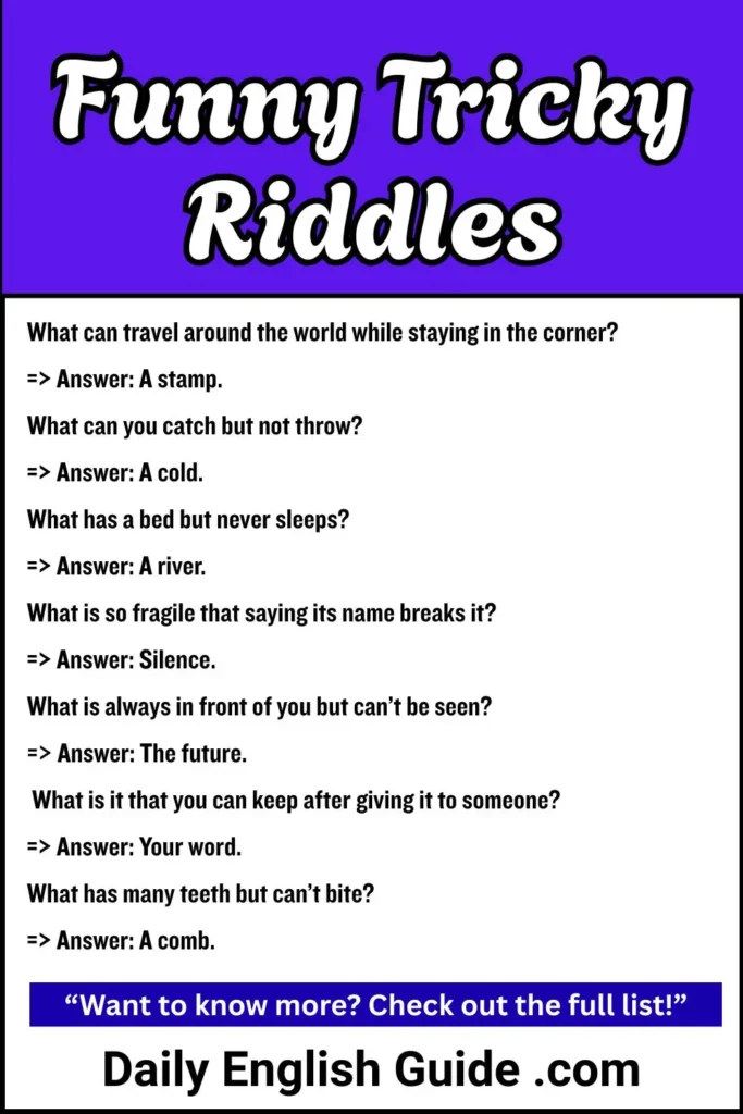 Funny Tricky Riddles