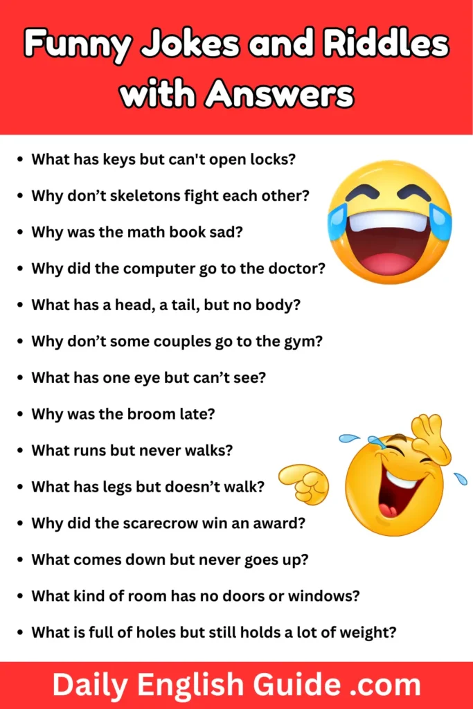 89 Funny Jokes and Riddles with Answers