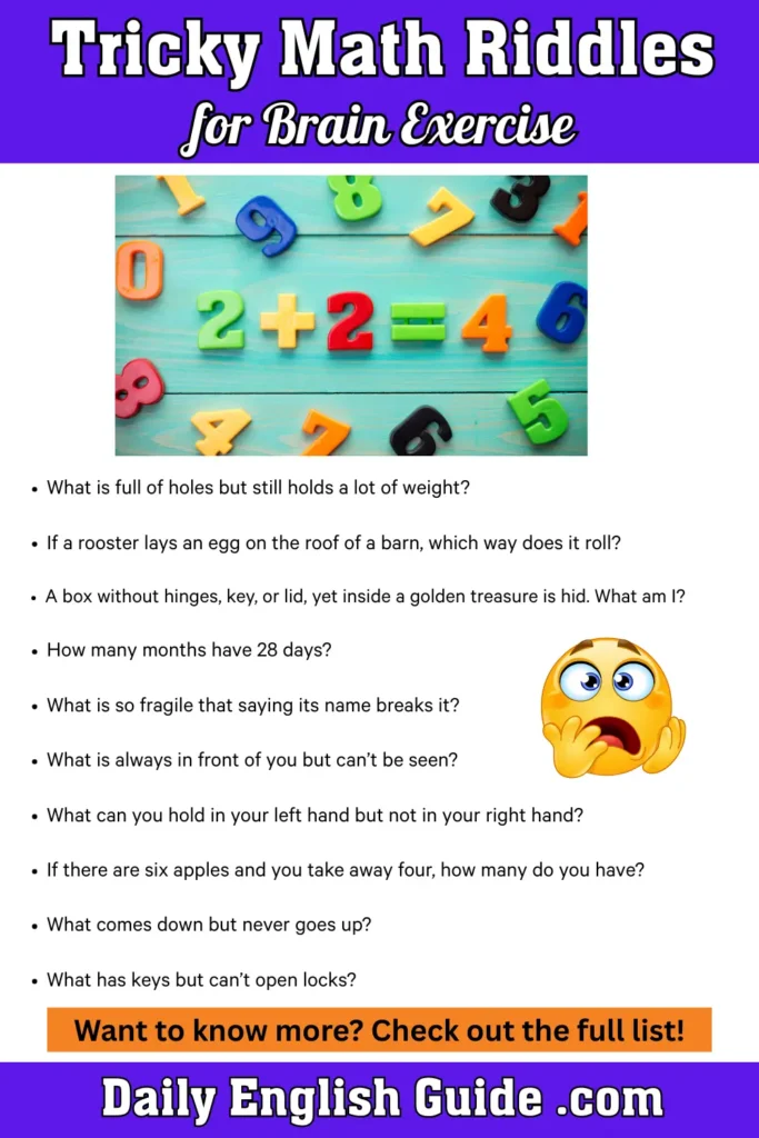 Tricky Math Riddles for Brain Exercise